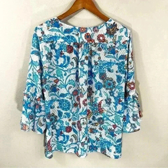 Ruby Rd. Floral print flowy top - Picture 2 of 2